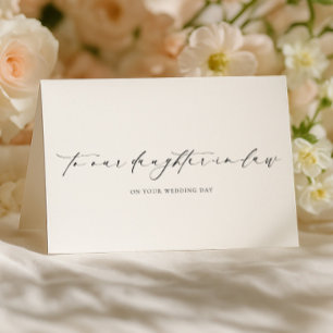 Tarjeta Nuestra Hija Política Día De Boda Ellesmere