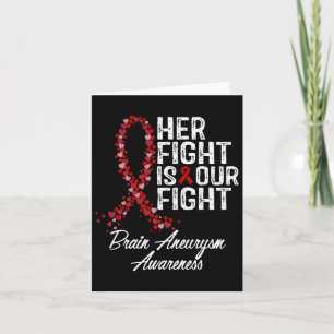 Tarjeta Nuestra Lucha Es La Conciencia De Aneurisma Cerebr