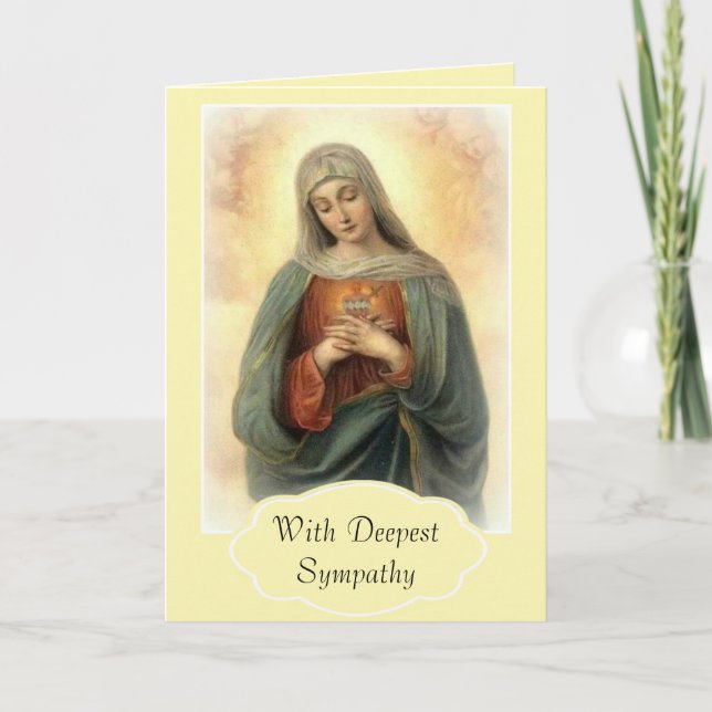 Tarjeta Nuestra Madre Triste María (Anverso)