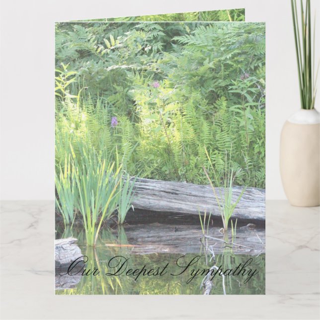 Tarjeta Nuestra más profunda solidaridad (Anverso)