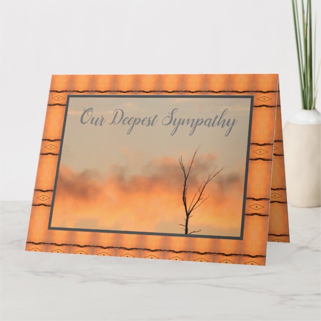 Tarjeta Nuestra más profunda solidaridad (Anverso)