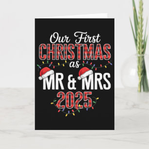 Tarjeta Nuestra Primera Navidad Como Señor Y Señora 2025 P