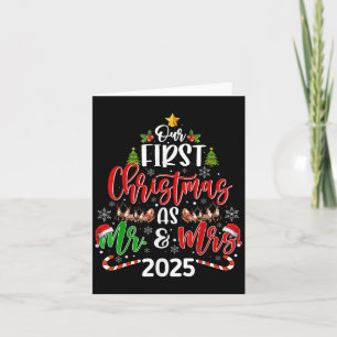 Tarjeta Nuestra Primera Navidad Como Sr. & Golpe De Es