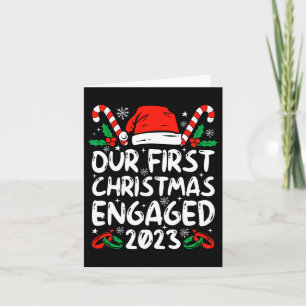 Tarjeta Nuestra Primera Navidad Comprometida 2023 Familia