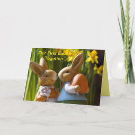 TARJETA NUESTRA PRIMERA PAREJA DEL ESTE JUNTO DE BUNNY