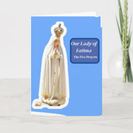 Tarjeta Nuestra Señora de Fátima
