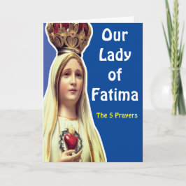 Tarjeta Nuestra Señora de Fátima
