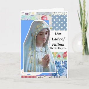 Tarjeta Nuestra Señora de Fátima