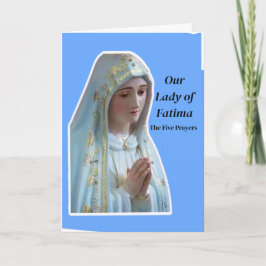 Tarjeta Nuestra Señora de Fátima