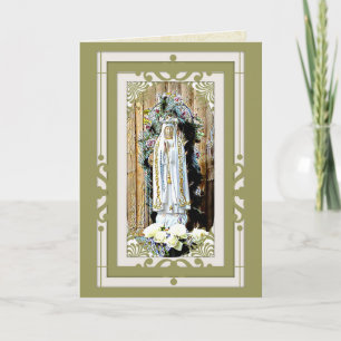 Tarjeta Nuestra Señora de Fátima 100 Año de Aniversario