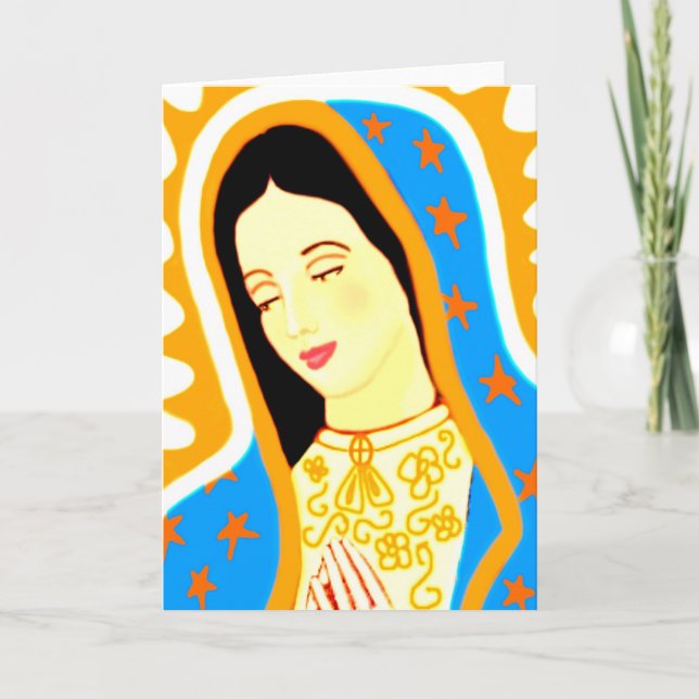Tarjeta Nuestra Señora de Guadalupe (Anverso)