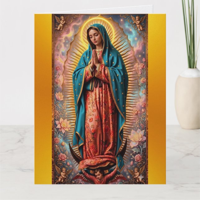 Tarjeta Nuestra Señora de Guadalupe (Anverso)