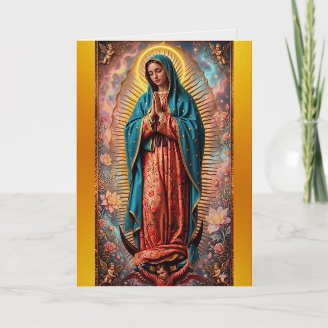 Tarjeta Nuestra Señora de Guadalupe (Anverso)