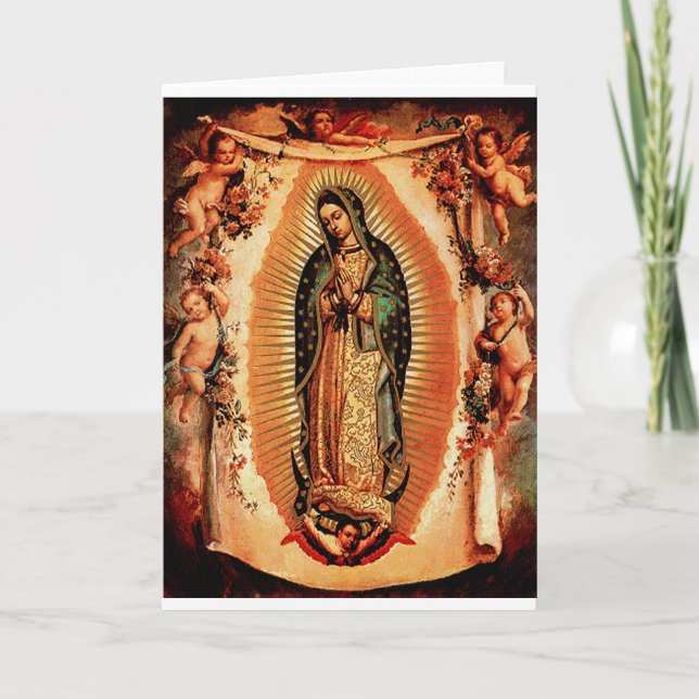 Tarjeta Nuestra Señora de Guadalupe (Anverso)