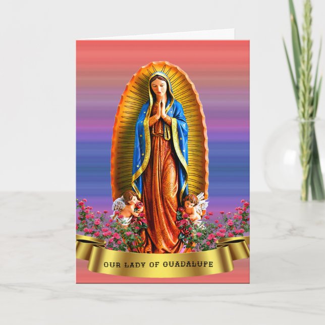 Tarjeta Nuestra Señora de Guadalupe (Anverso)