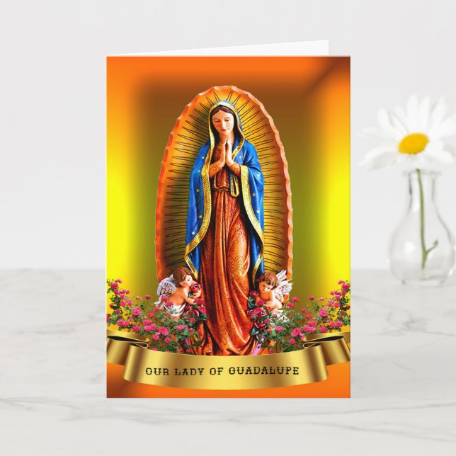 Tarjeta Nuestra Señora de Guadalupe (Planta pequeña)