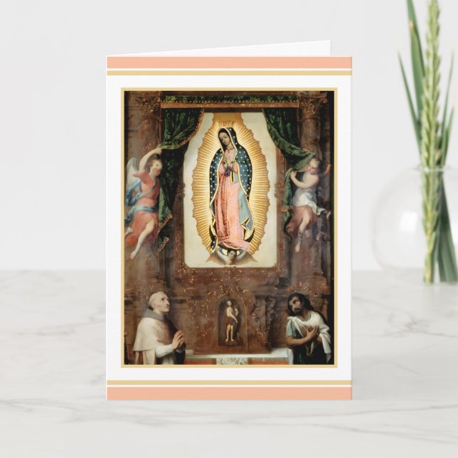 Tarjeta Nuestra Señora de Guadalupe (Anverso)