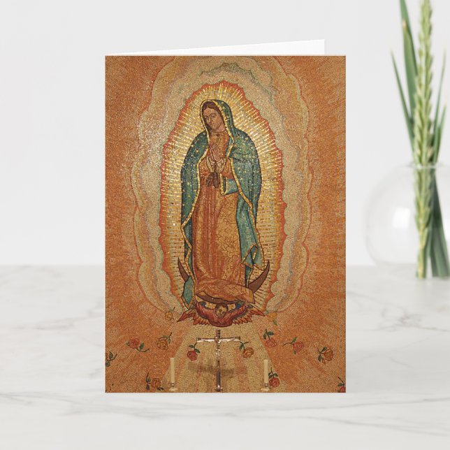 Tarjeta Nuestra Señora de Guadalupe (Anverso)