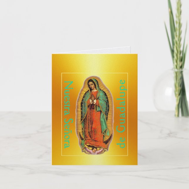 Tarjeta Nuestra Señora de Guadalupe (Anverso)