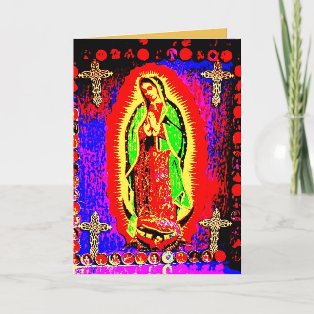 Tarjeta Nuestra Señora de Guadalupe (Anverso)