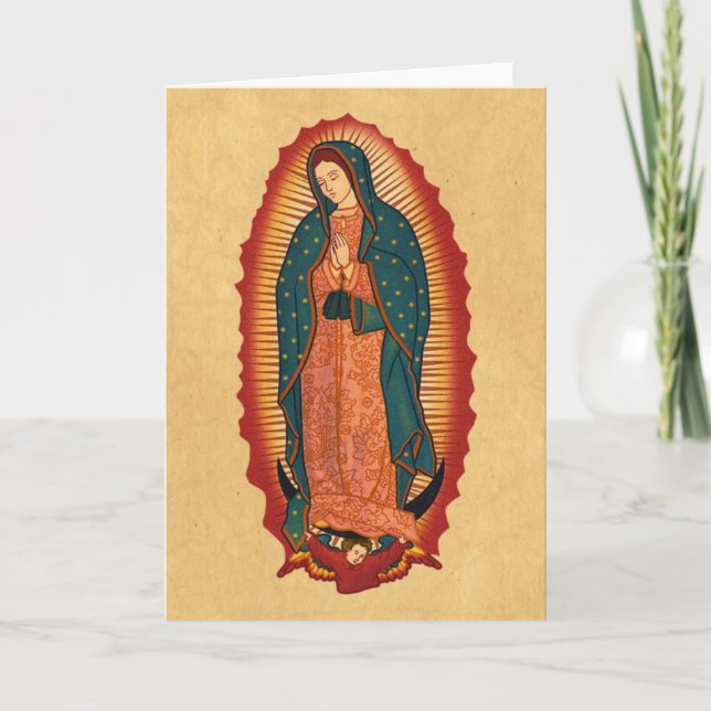 Tarjeta Nuestra Señora de Guadalupe (Anverso)
