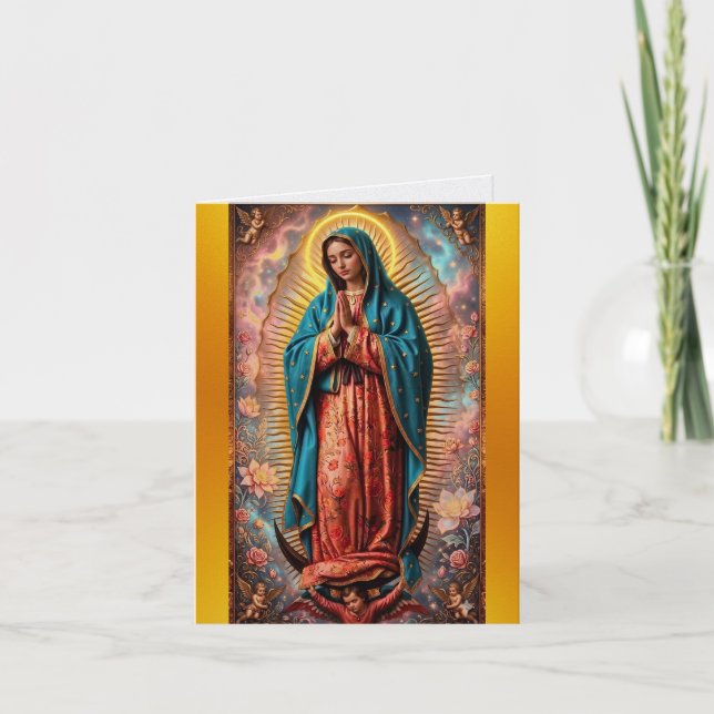 Tarjeta Nuestra Señora de Guadalupe (Anverso)
