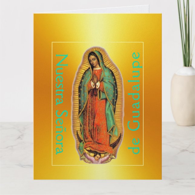 Tarjeta Nuestra Señora de Guadalupe (Anverso)