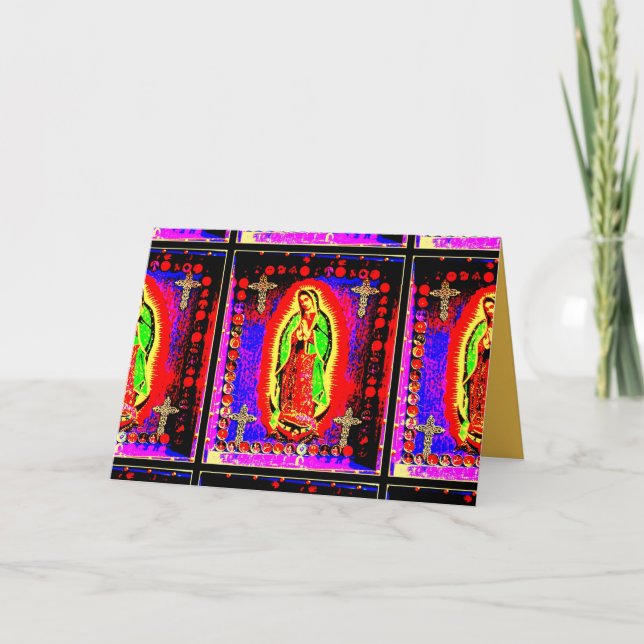 Tarjeta Nuestra Señora de Guadalupe (Anverso)