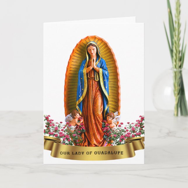 Tarjeta Nuestra Señora de Guadalupe (Anverso)