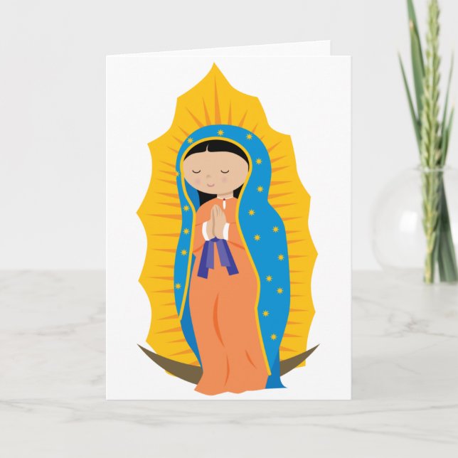 Tarjeta Nuestra señora de Guadalupe (Anverso)