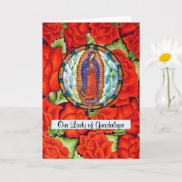 Tarjeta Nuestra Señora de Guadalupe Oración por la sanació