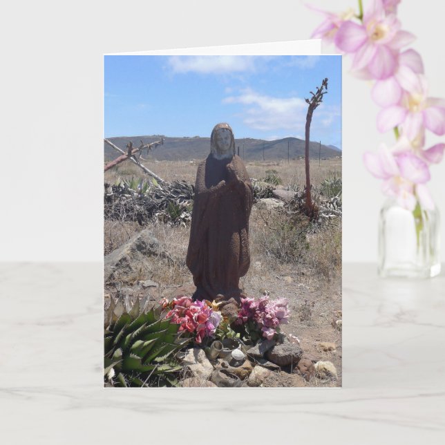 Tarjeta Nuestra Señora de Guadalupe, Santuario Roadside -  (Orquídea)