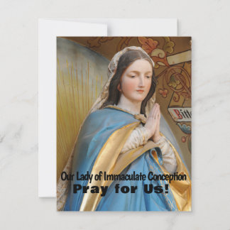 Tarjeta Nuestra Señora de la Inmaculada Concepción