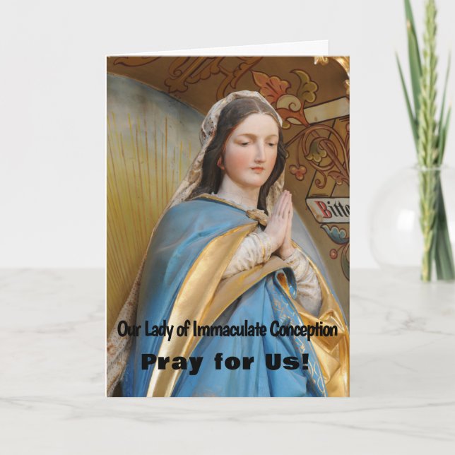 Tarjeta Nuestra Señora de la Inmaculada Concepción (Anverso)