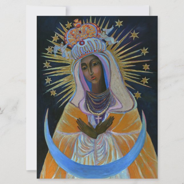 Tarjeta Nuestra Señora de la Puerta del Amanecer Virgen Ma (Anverso)