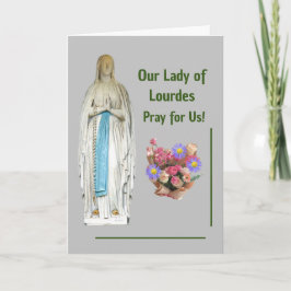 Tarjeta Nuestra Señora de Lourdes