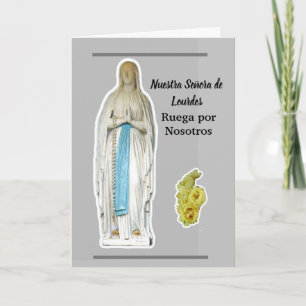 Tarjeta Nuestra Señora de Lourdes