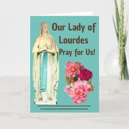 Tarjeta Nuestra Señora de Lourdes