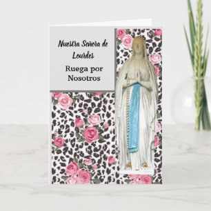 Tarjeta Nuestra Señora de Lourdes