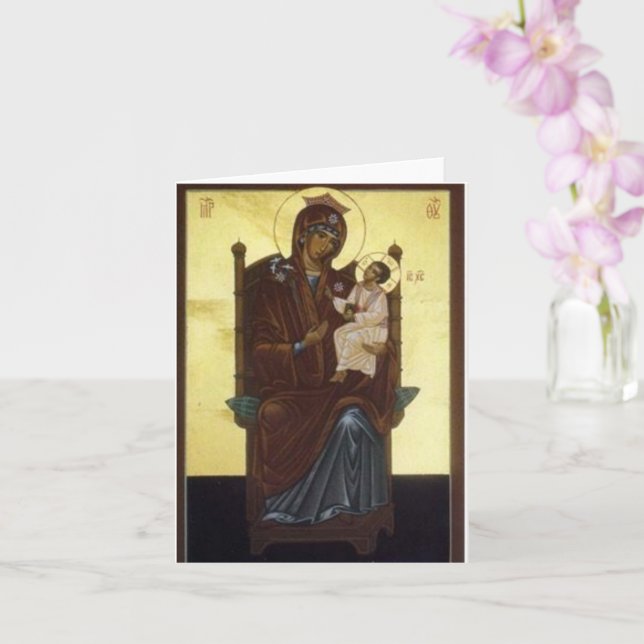 Tarjeta Nuestra Señora De Walsingham - Los Theotokos (Orquídea)
