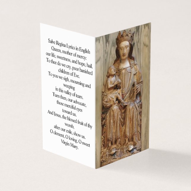Tarjeta Nuestra Señora de Westminster  (Exterior)
