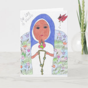 Tarjeta Nuestra señora del amor de Kibeho