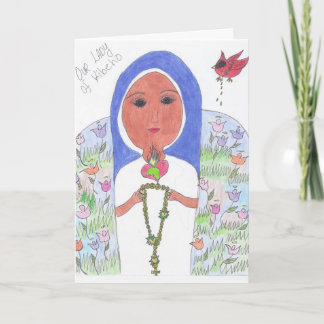 Tarjeta Nuestra señora del amor de Kibeho
