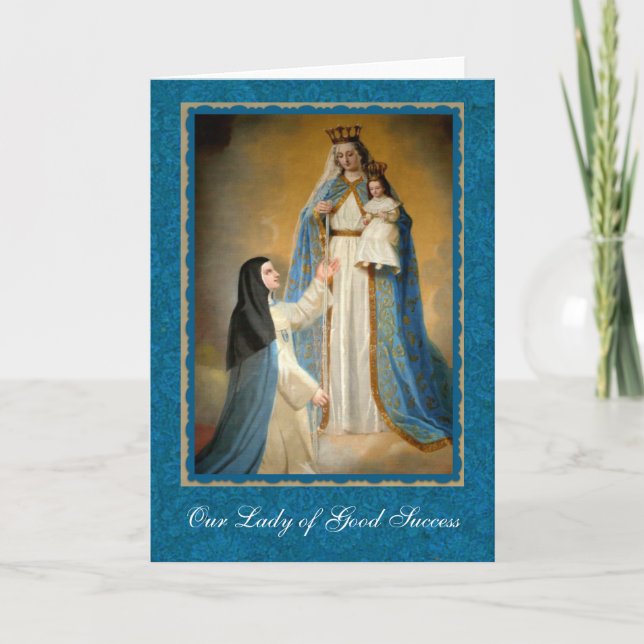 Tarjeta Nuestra Señora del Buen Éxito Quito Ecuador (Anverso)