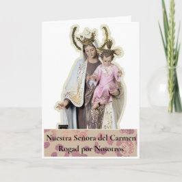 Tarjeta NUESTRA SEÑORA DEL CARMEN
