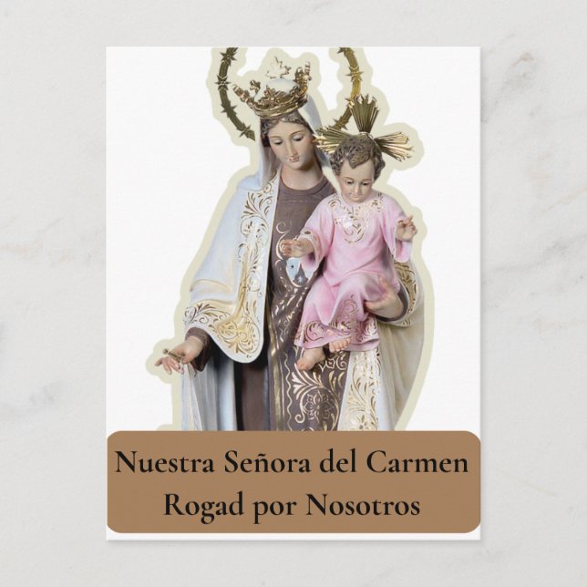 Tarjeta NUESTRA SEÑORA DEL CARMEN (Anverso)