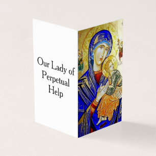 Tarjeta Nuestra Señora del Perpetuo Socorro