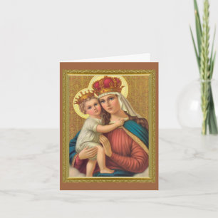 TARJETA NUESTRA SEÑORA DEL REMEDIO IMAGEN DEVOCIONAL