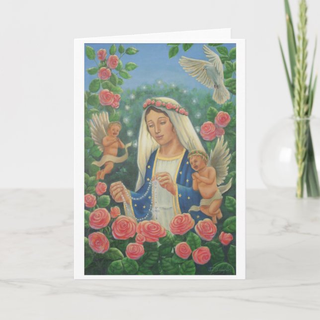 Tarjeta 'Nuestra Señora del Rosario' de Jenny McLaughlin (Anverso)