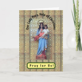 Tarjeta Nuestra Señora María, ayuda de los cristianos